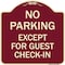 Signmission Parking Reserved for Guests Only Heavy-Gauge Aluminum Architectural Sign, 18" x 18", BU-1818-23386 A-DES-BU-1818-23386 - alternate 1